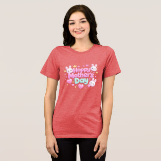 Camiseta Feliz Dia das Mães - Coelhinho Bolha Fofo