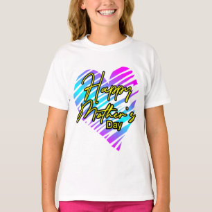 Camiseta Feliz Dia das Mães Coração