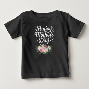 Camiseta Feliz Dia das Mães Floral Fofo Mamãe Avó Esposa