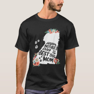 Camiseta Feliz Dia das Mães Para O Melhor Shih Tzu Mãe Cão