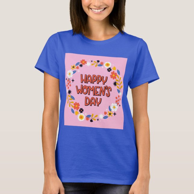 Camiseta feliz dia das mulheres (Frente)