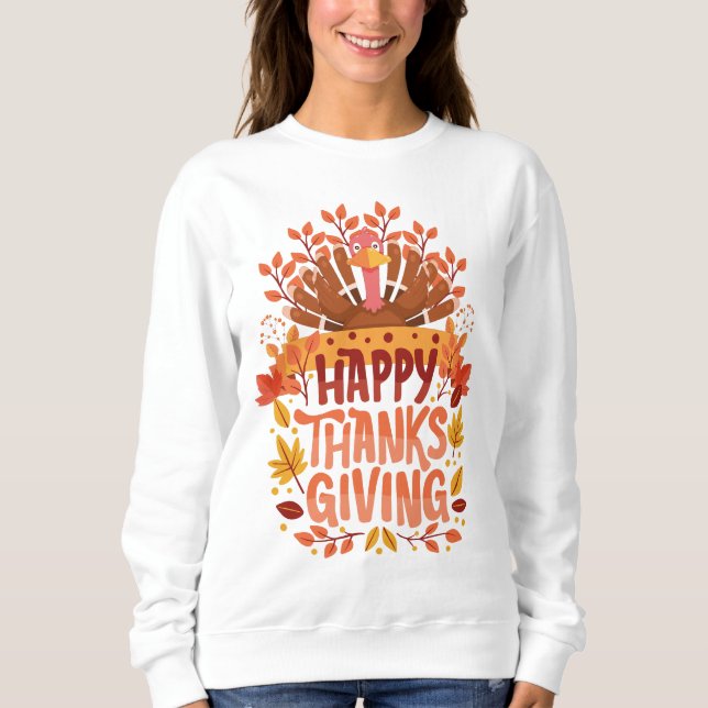 Camiseta Feliz Dia de Ação de Graças (Frente)