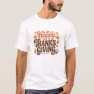 Camiseta Feliz Dia de Ação de Graças