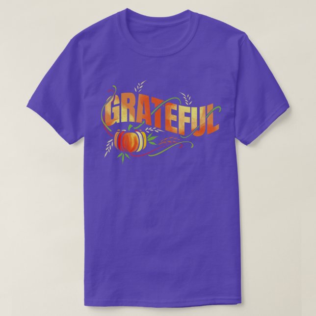 Camiseta Feliz Dia de Ação de Graças (Frente do Design)
