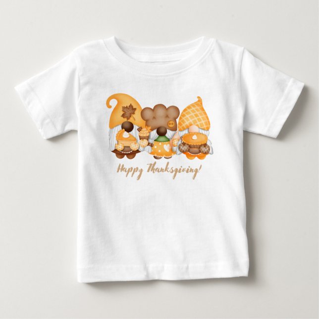 Camiseta Feliz Dia de Ação de Graças  (Frente)
