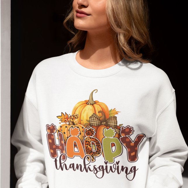 Camiseta Feliz Dia de Ação de Graças  (Criador carregado)
