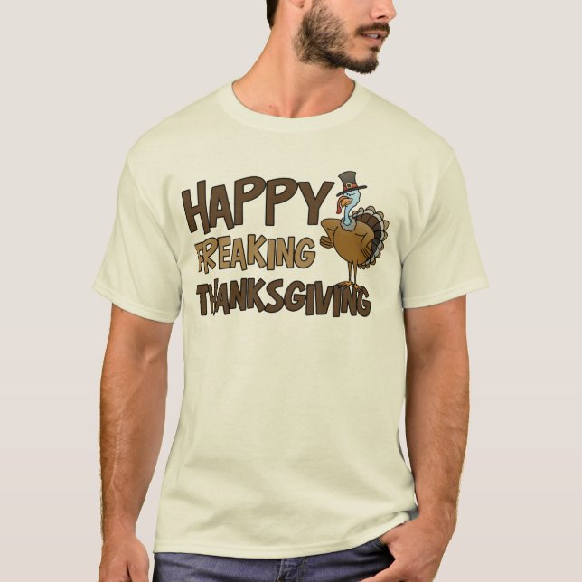 Camiseta Feliz Dia de Ação de Graças (Frente)