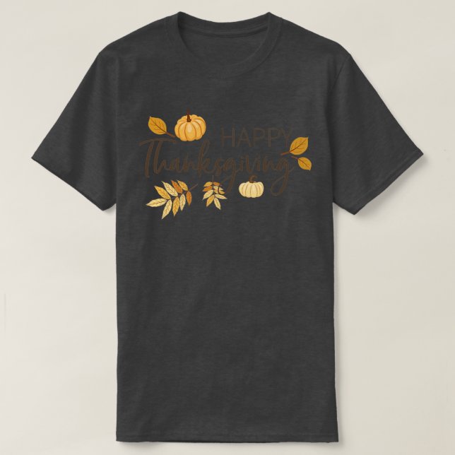 Camiseta Feliz Dia de Ação de Graças6 (Frente do Design)
