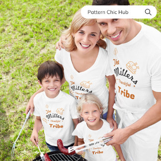 Camiseta Feliz Dia de Ação de Graças à Família de Reunião d