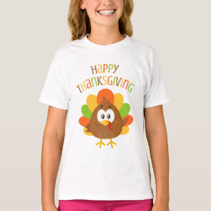 Camiseta Feliz Dia de Ação de Graças à Turquia
