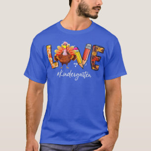 Camiseta Feliz Dia de Ação de Graças Amor Jardim de Infânci