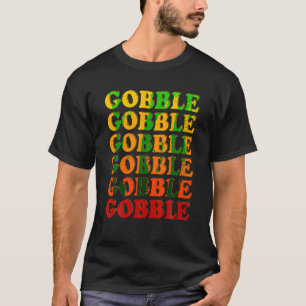 Camiseta Feliz Dia de Ação de Graças até sua família Wobble