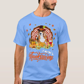 Camiseta Feliz Dia de Ação de Graças Beagle Turquia Custo d