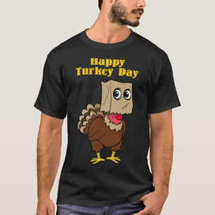Camiseta Feliz Dia de Ação de Graças da Turquia Labrador r