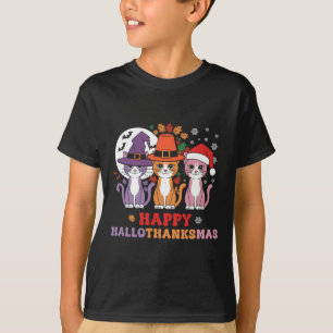 Camiseta Feliz Dia de Ação de Graças de Halloween