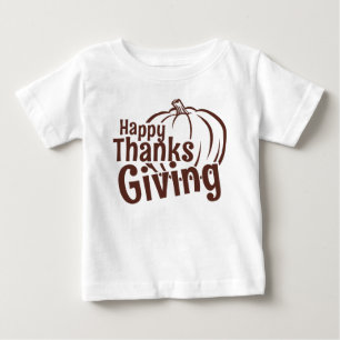 Camiseta Feliz Dia de Ação de Graças – Design de Colheita d