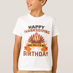 Camiseta Feliz Dia de Ação de Graças e Sim É o meu presente