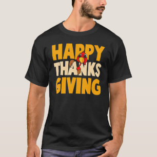 Camiseta Feliz Dia de Ação de Graças Engraçado Peregrino Tu
