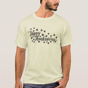 Camiseta Feliz Dia de Ação de Graças Família Açã