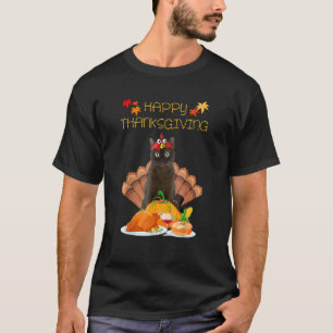 Camiseta Feliz Dia de Ação de Graças Gato Birmanês Peru