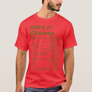 Camiseta Feliz Dia de Ação de Graças Mac e Queijo Nutrit
