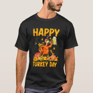 Camiseta Feliz Dia de Ação de Graças Meninas Crianças Pereg