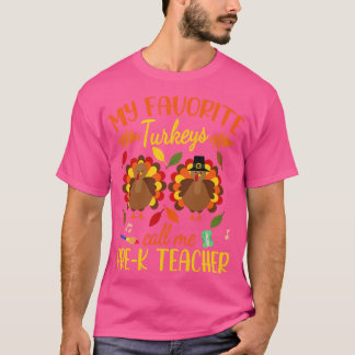 Camiseta Feliz Dia de Ação de Graças Meus Perus Favoritos M