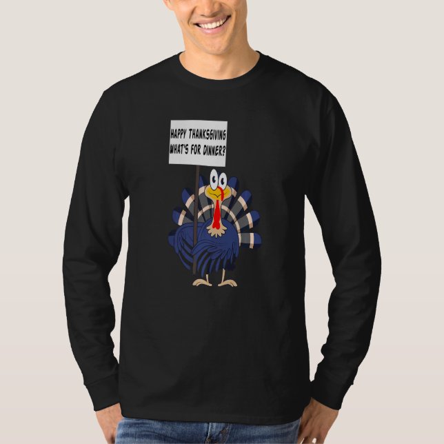 Camiseta Feliz Dia de Ação de Graças O que há para o Dia da (Frente)