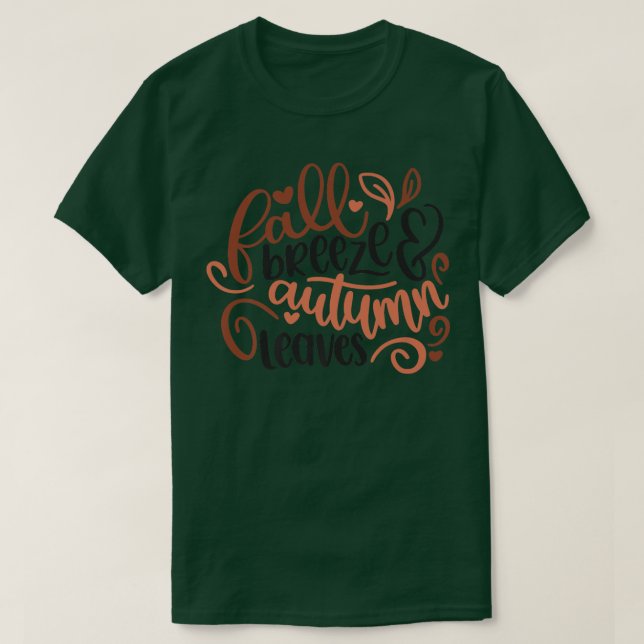 Camiseta Feliz Dia de Ação de Graças outono Pumpkin Spice (Frente do Design)