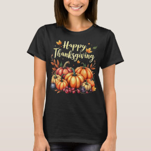 Camiseta Feliz Dia de Ação de Graças, Ouvest Pumpkin