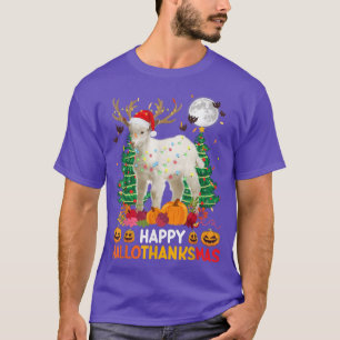 Camiseta Feliz Dia de Ação de Graças Ragdoll Engraçado Cabr