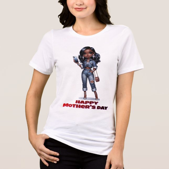 Camiseta Feliz dia de as mães (Frente)