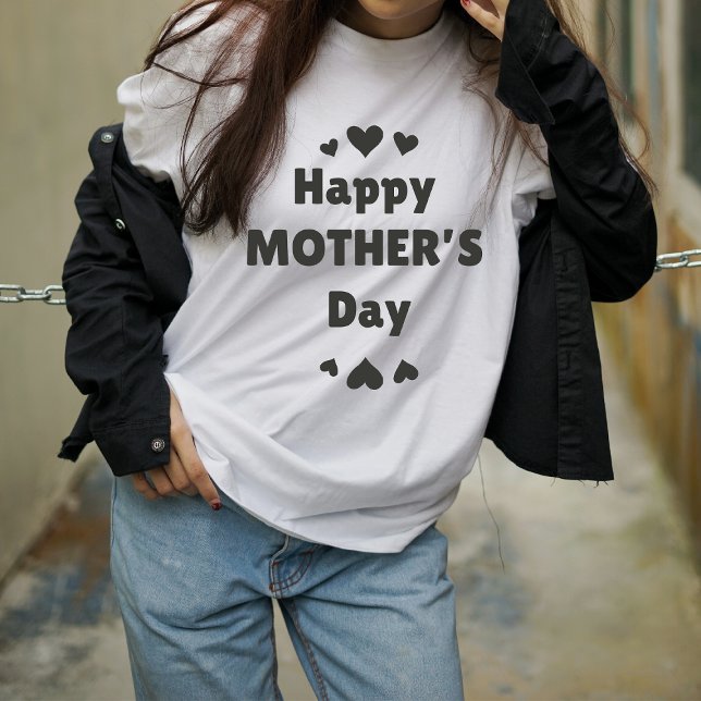 Camiseta Feliz Dia de as mães 2024 para Mulheres Mãe (Criador carregado)