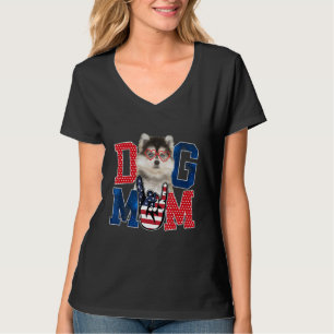 Camiseta Feliz Dia de as mães Cachorro Mãe Cachorro Mãe Ame