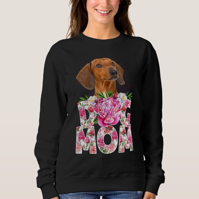 Camiseta Feliz Dia de as mães Dachshund Dog Mãe Dachshund M (Frente)