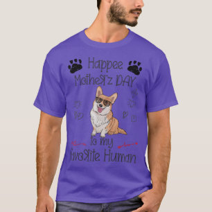 Camiseta Feliz Dia de as mães De Corgi Engraçado Para Minha