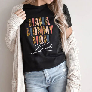 Camiseta Feliz Dia de as mães, Mãe Mamãe