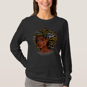 Camiseta Feliz dia de as mães Negra Mãe Rainha Afro-African