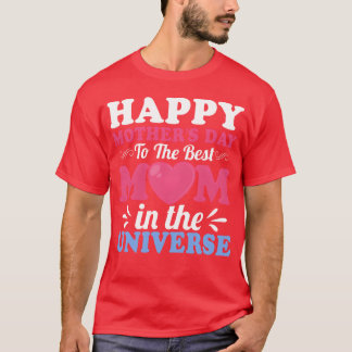 Camiseta Feliz dia de as mães Para Mamãe Para Frita De Aniv