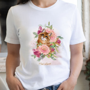 Camiseta Feliz dia de as mães Pet Lover de Laranja Cat Mãe