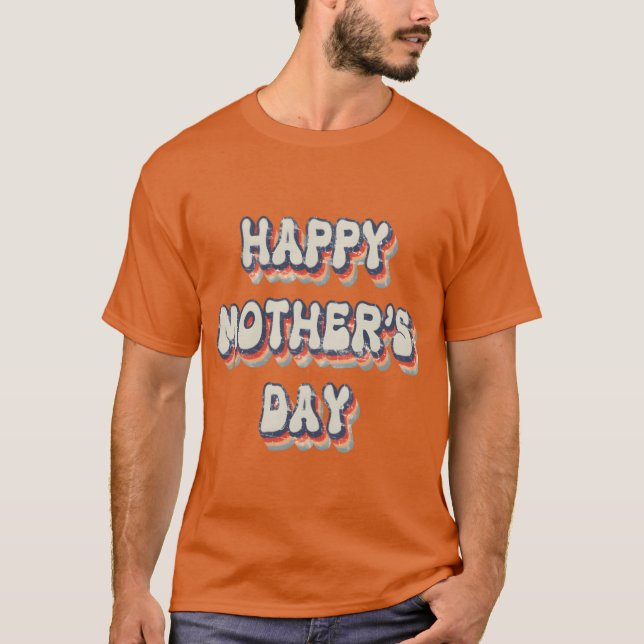 Camiseta Feliz dia de as mães Vintage (Frente)
