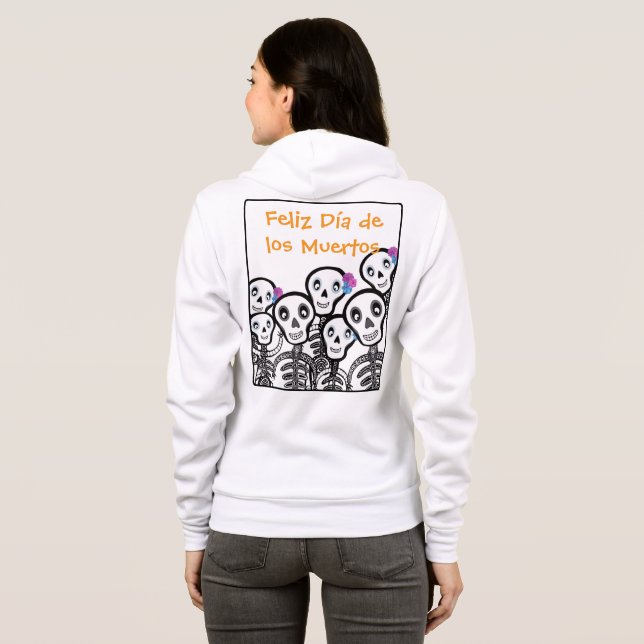 Camiseta Feliz Día de los Muertos (Parte Traseira Completa)