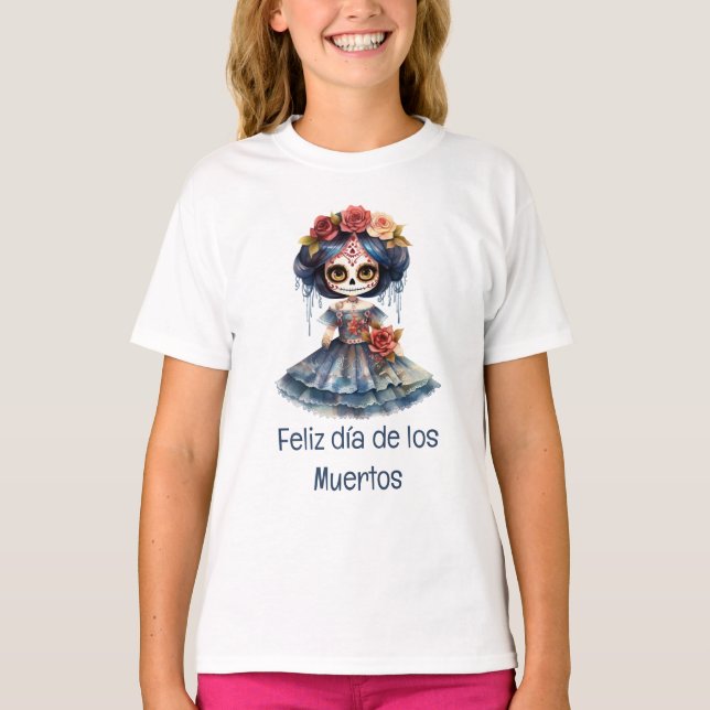 Camiseta Feliz día de los Muertos (Frente)