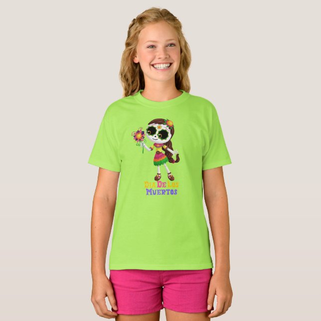 Camiseta Feliz Dia De Los Muertos Kids (Frente Completa)