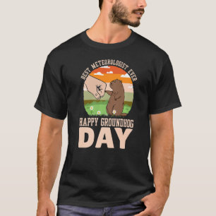Camiseta Feliz Dia de Marmota Melhor Meteorologista Todos O