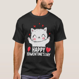 Camiseta Feliz Dia de Meowentine Dia de os namorados Amor