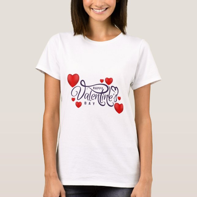 Camiseta Feliz dia de os namorados (Frente)