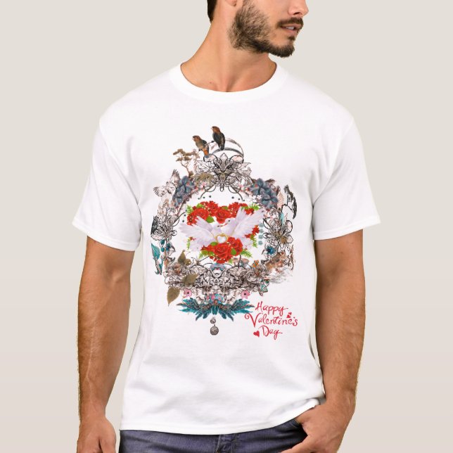 Camiseta Feliz dia de os namorados (Frente)