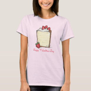 Camiseta Feliz dia de os namorados Angel Comida Foodie Tee