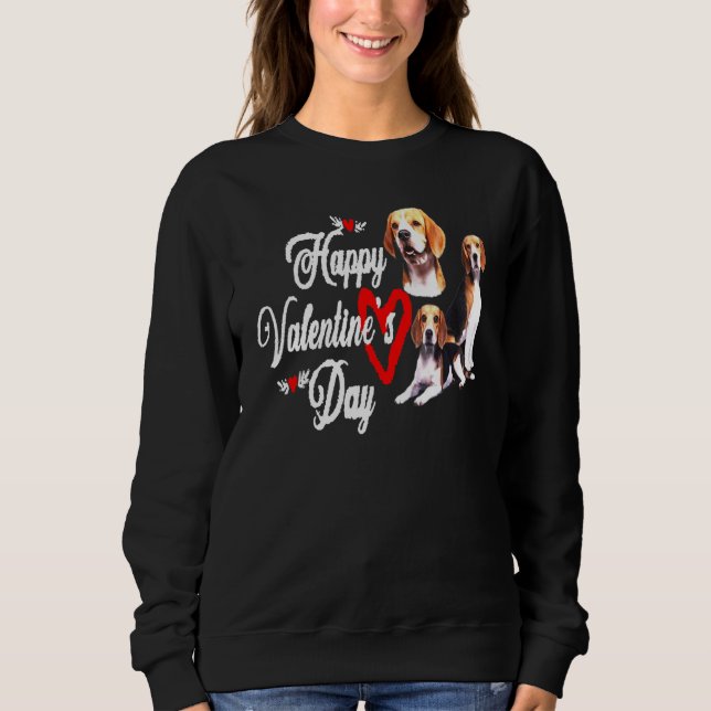 Camiseta Feliz dia de os namorados Beagle (Frente)